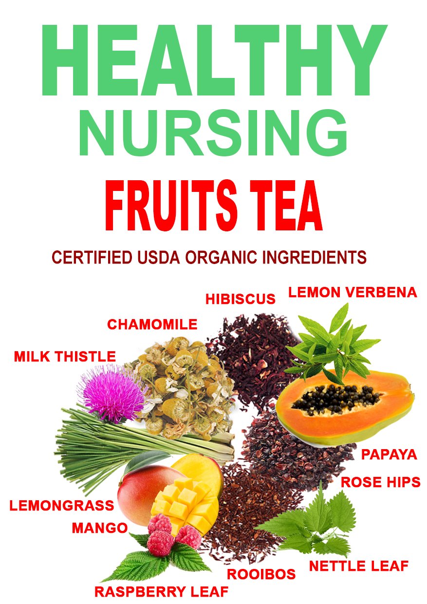 Lactation Tea- Fruit Nursing Tea: 40 Servings