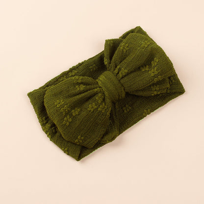 Baby Various Color Bow Tie Patched Design Elastic Headbands