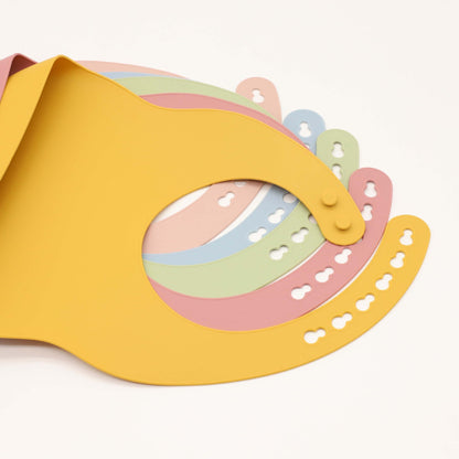 Baby Solid Color Food Grade Silicone Bibs