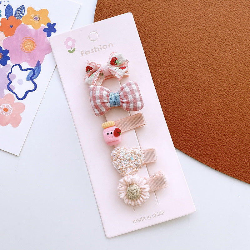 Versatile Hair Accessory For Babies: Colorful Small Butterfly Bow Hair Clip Sets