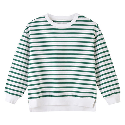 Baby 1pcs Striped Pattern Long Sleeve Pullover Hoodies