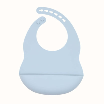 Baby Solid Color Food Grade Silicone Bibs