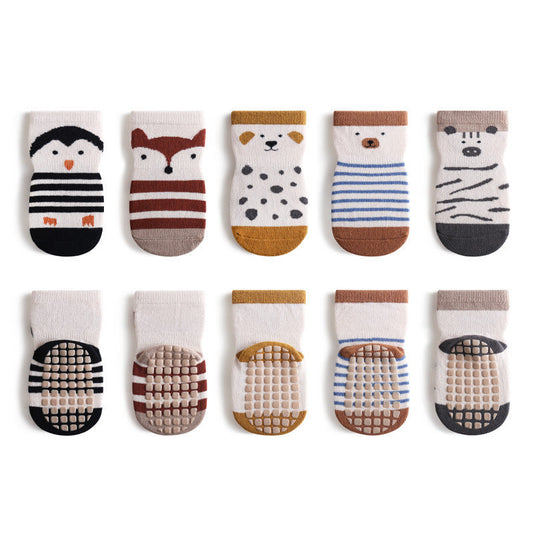 Baby Cartoon Dog Print Pattern Mid Tube Design Fashion Cute Toddler Socks