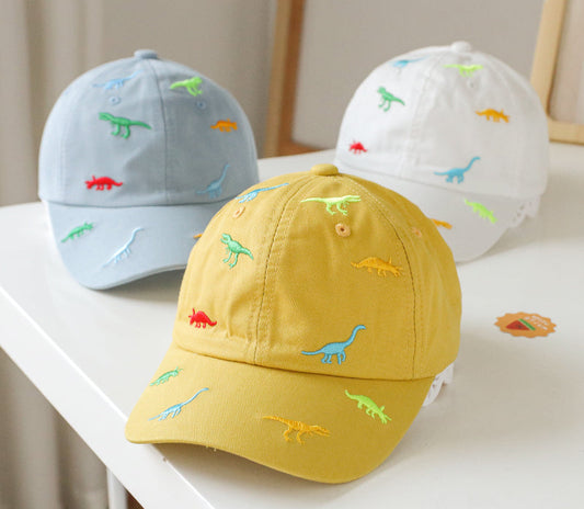 Baby Animal Embroidered Pattern Sunshade Peaked Hats